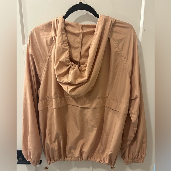 Pink-Peach Quarter Zip Lightweight Jacket - Picture 2 of 2